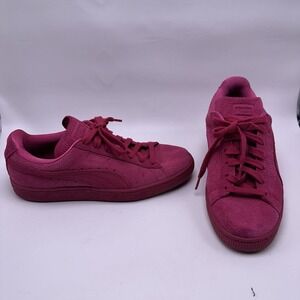 Puma Suede Classic Colored Wns Rose Red Swirl Shoes 360584-02 Women's Size 9